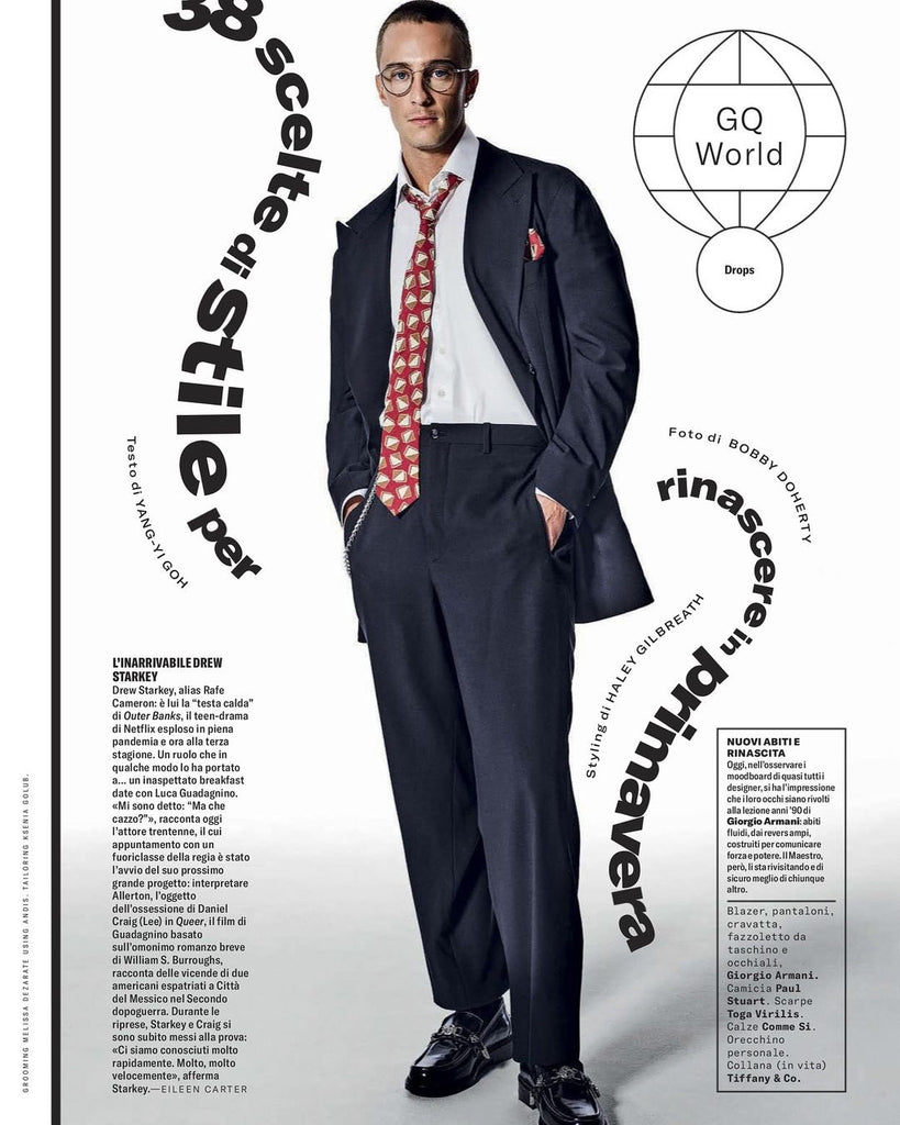 GQ USA Magazine March 2024 Drew Starkey (Shipped from the USA)