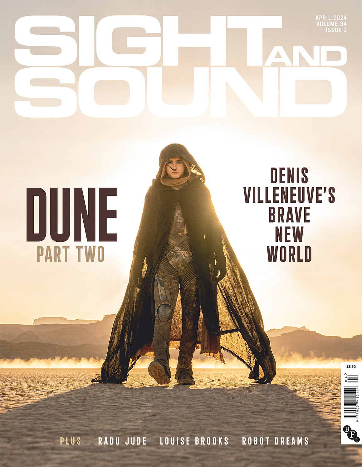 Sight & Sound magazine April 2024 Dune Part Two Timothee Chalamet