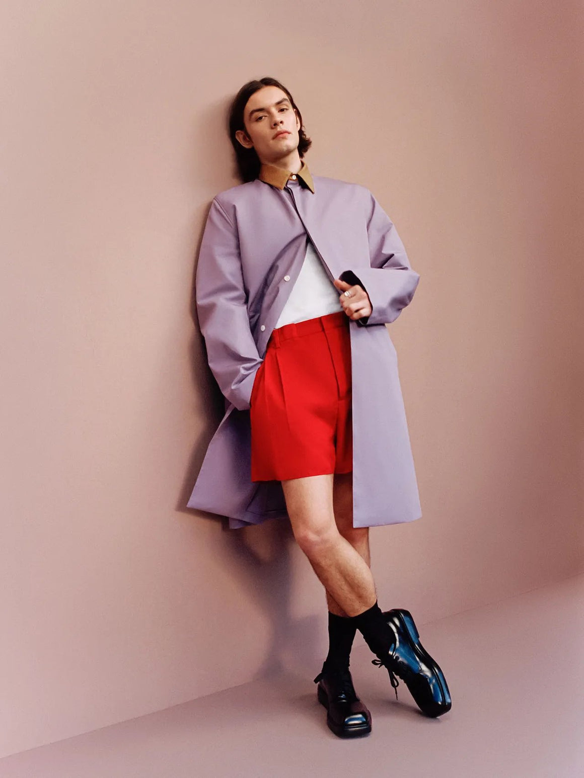 BRITISH Vogue Magazine April 2024: Louis Partridge