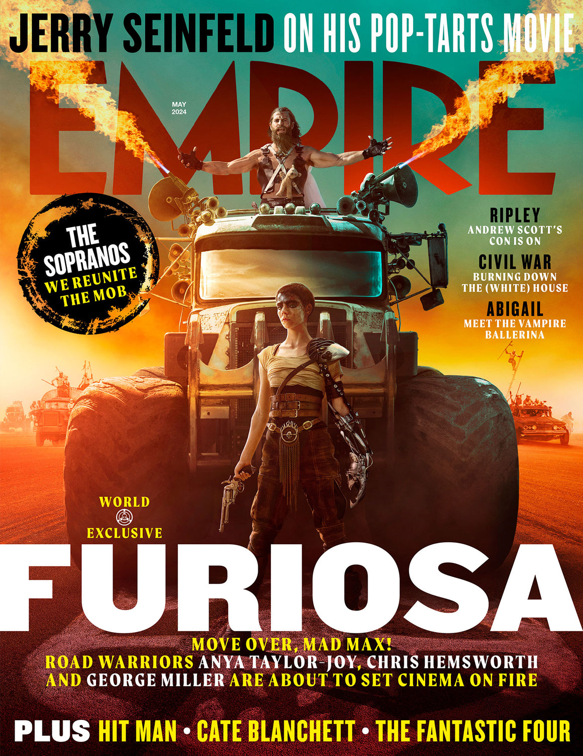 Empire Magazine May 2024: FURIOSA Mad Max Chris Hemsworth Anya Taylor-Joy