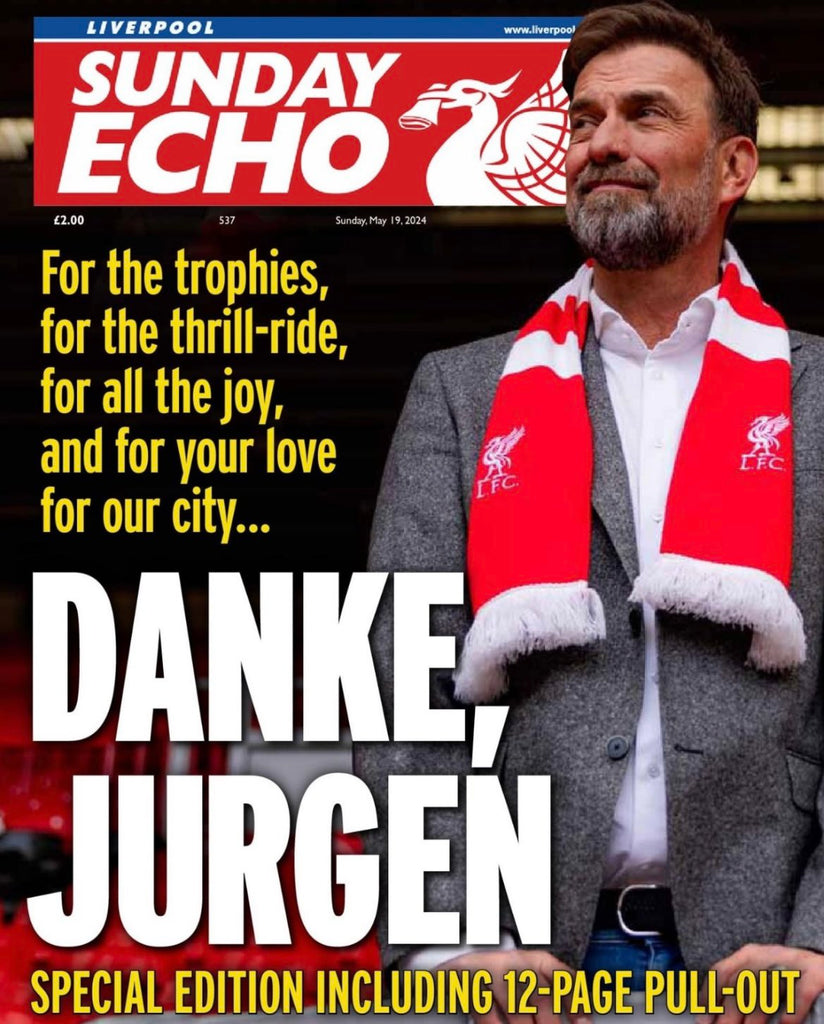 LIVERPOOL ECHO Jurgen Klopp Liverpool FC Farewell special 19th May 2024