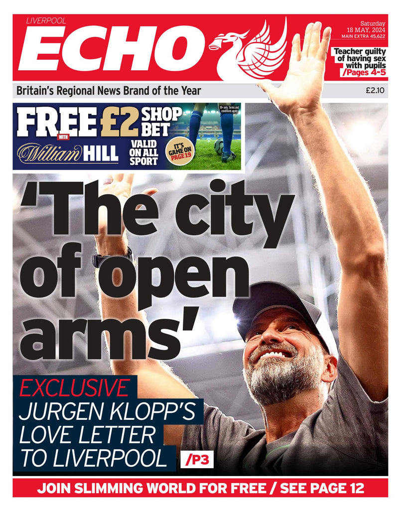 LIVERPOOL ECHO Jurgen Klopp Liverpool FC Farewell special 18th May 2024