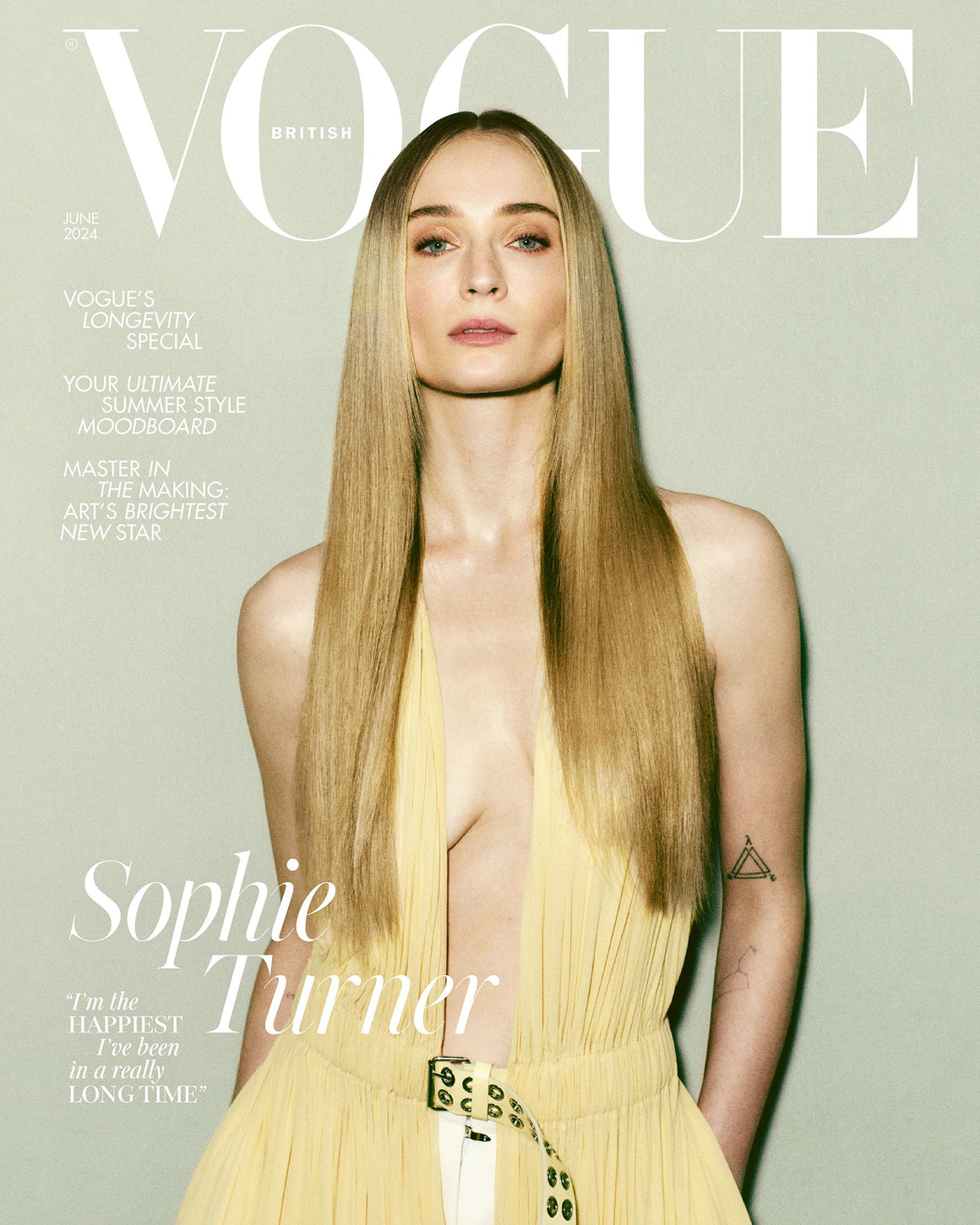 BRITISH Vogue Magazine June 2024: Sophie Turner Jenna Ortega