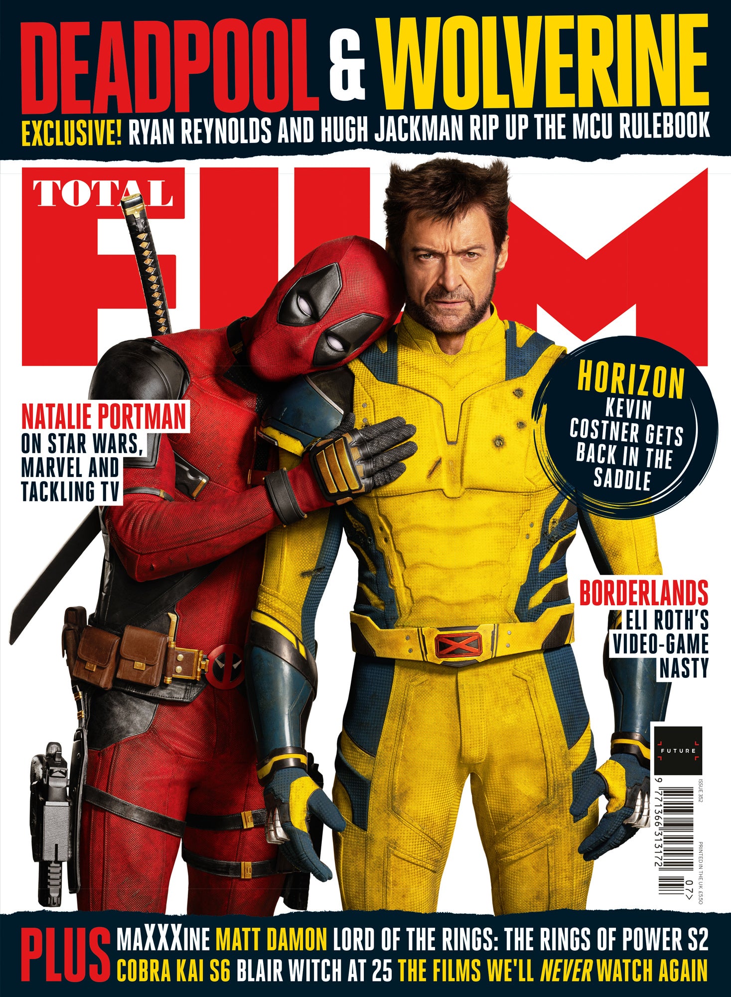 Total Film Magazine #352: DEADPOOL & WOLVERINE Hugh Jackman Ryan Reyno ...
