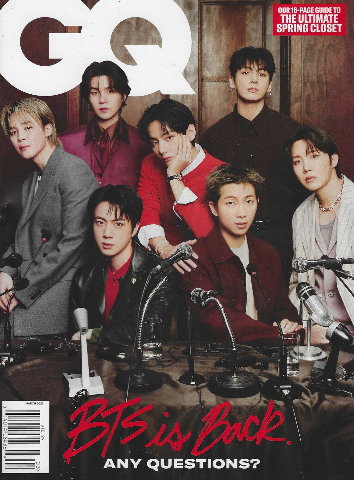 GQ USA Magazine March 2026 - BTS is BACK! (Pre Order)