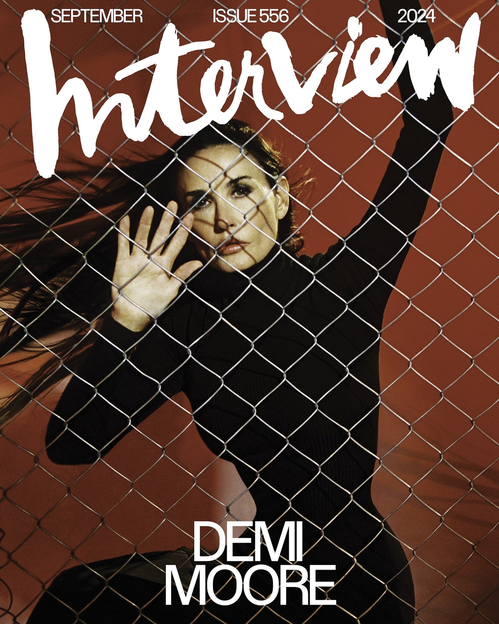 Interview Magazine September 2024 Demi Moore - YourCelebrityMagazines