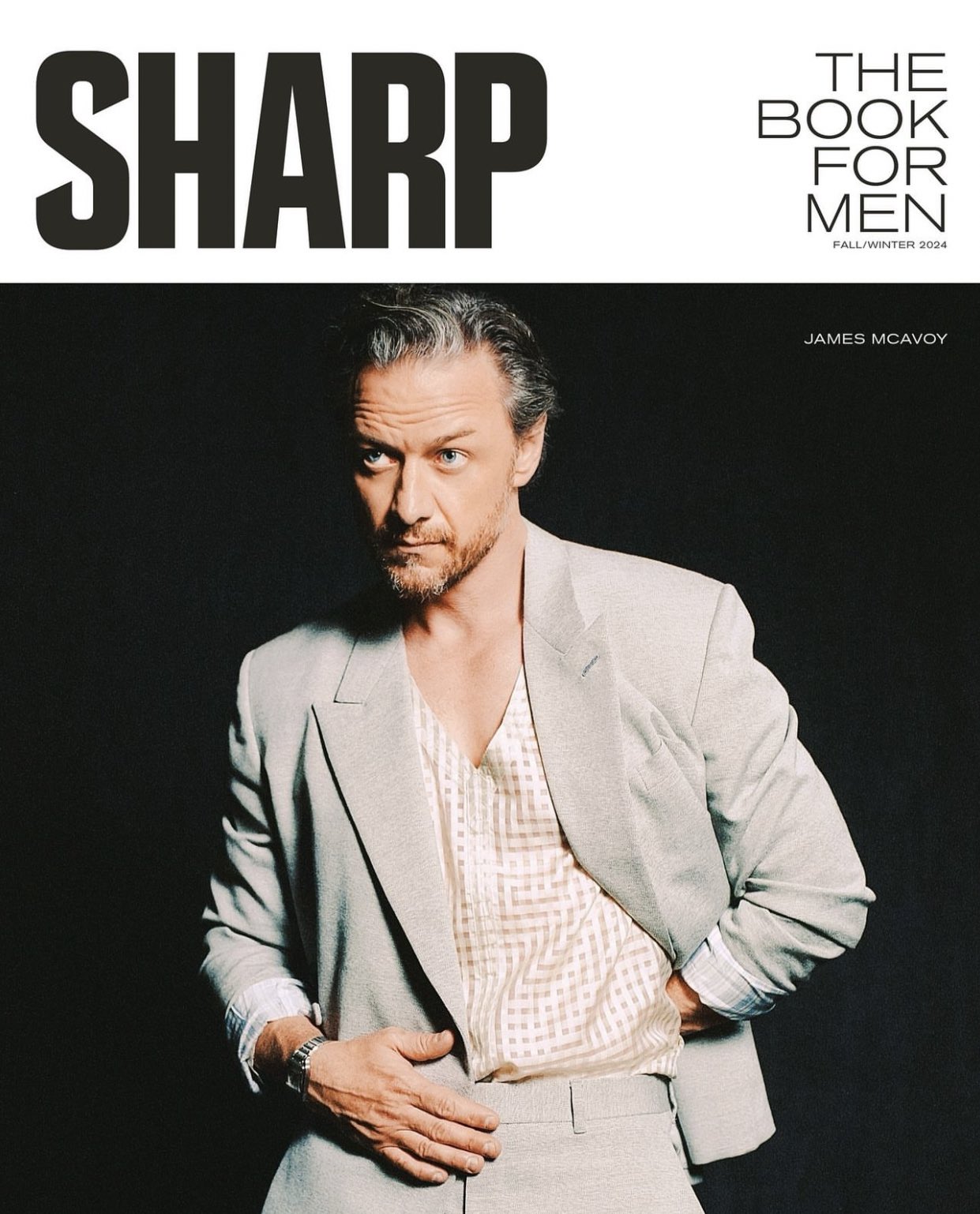 James Magazine JAMES MCAVOY Sharp Magazine Fall/Winter 2024 - YourCelebrityMagazines