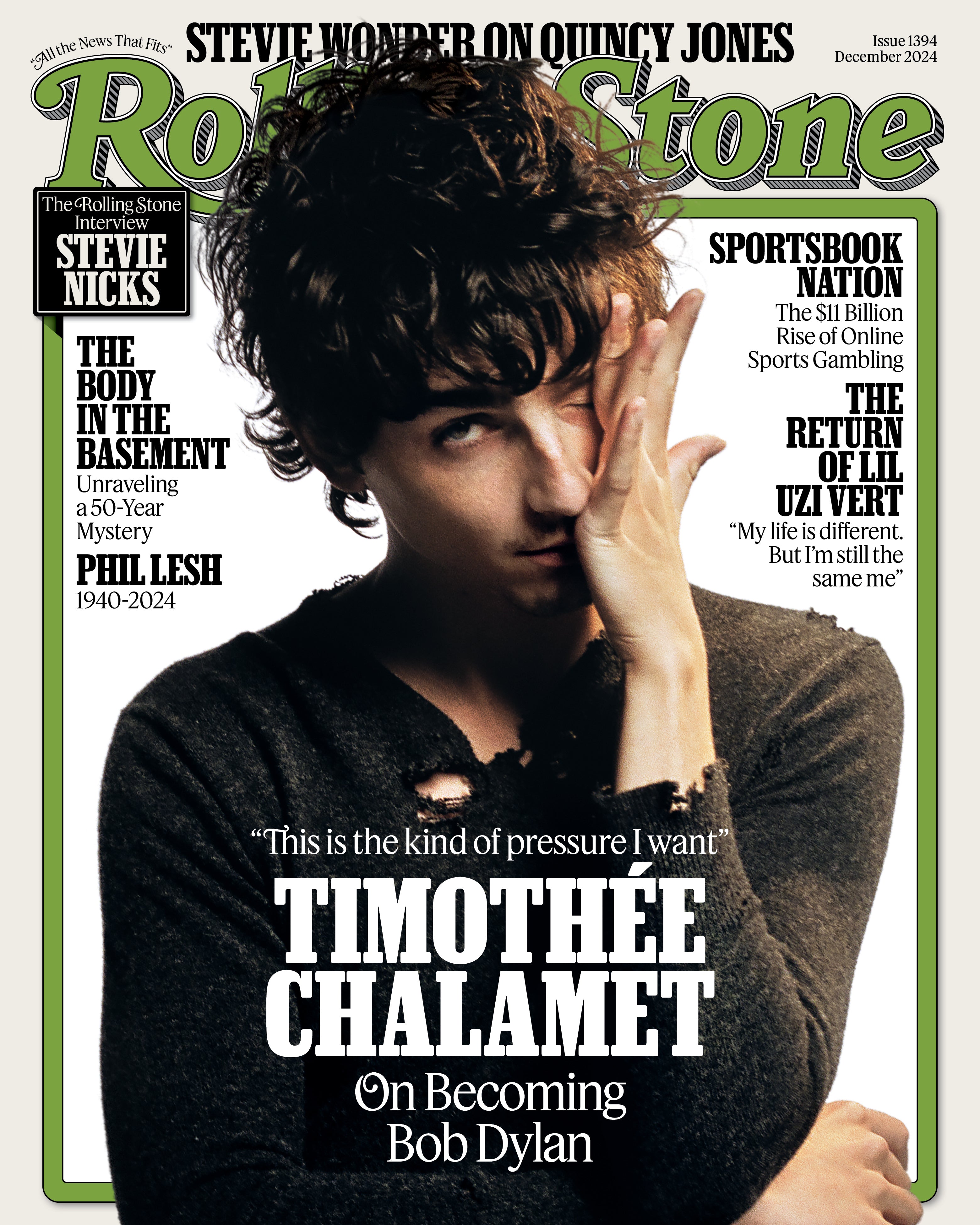 USA ROLLING STONE MAGAZINE DECEMBER 2024 TIMOTHEE CHALAMET Bob Dyla USA ROLLING STONE MAGAZINE DECEMBER 2024 TIMOTHEE CHALAMET Bob Dyla