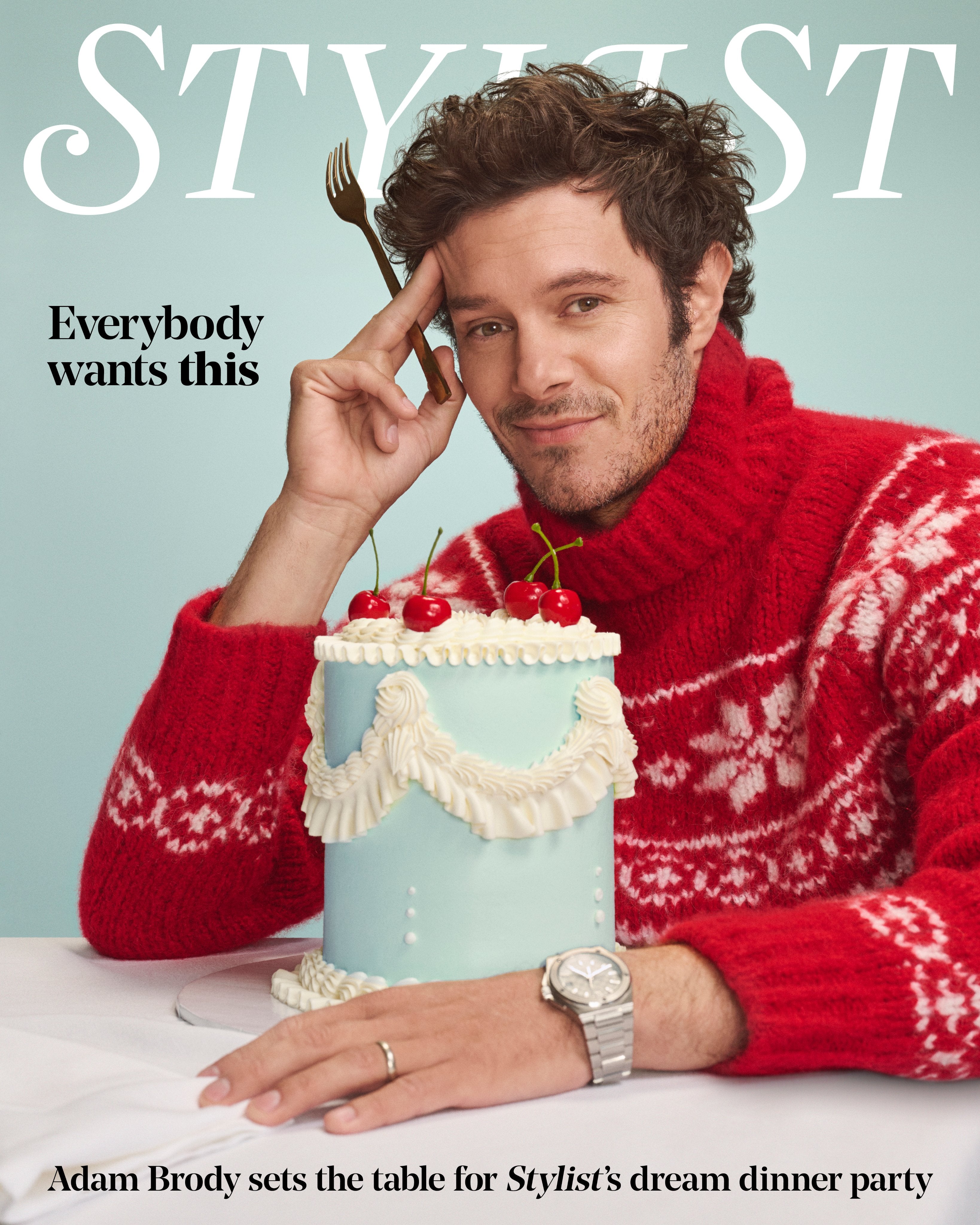 Stylist Magazine UK December 2024 New Adam Brody The Hot Rabbi ...