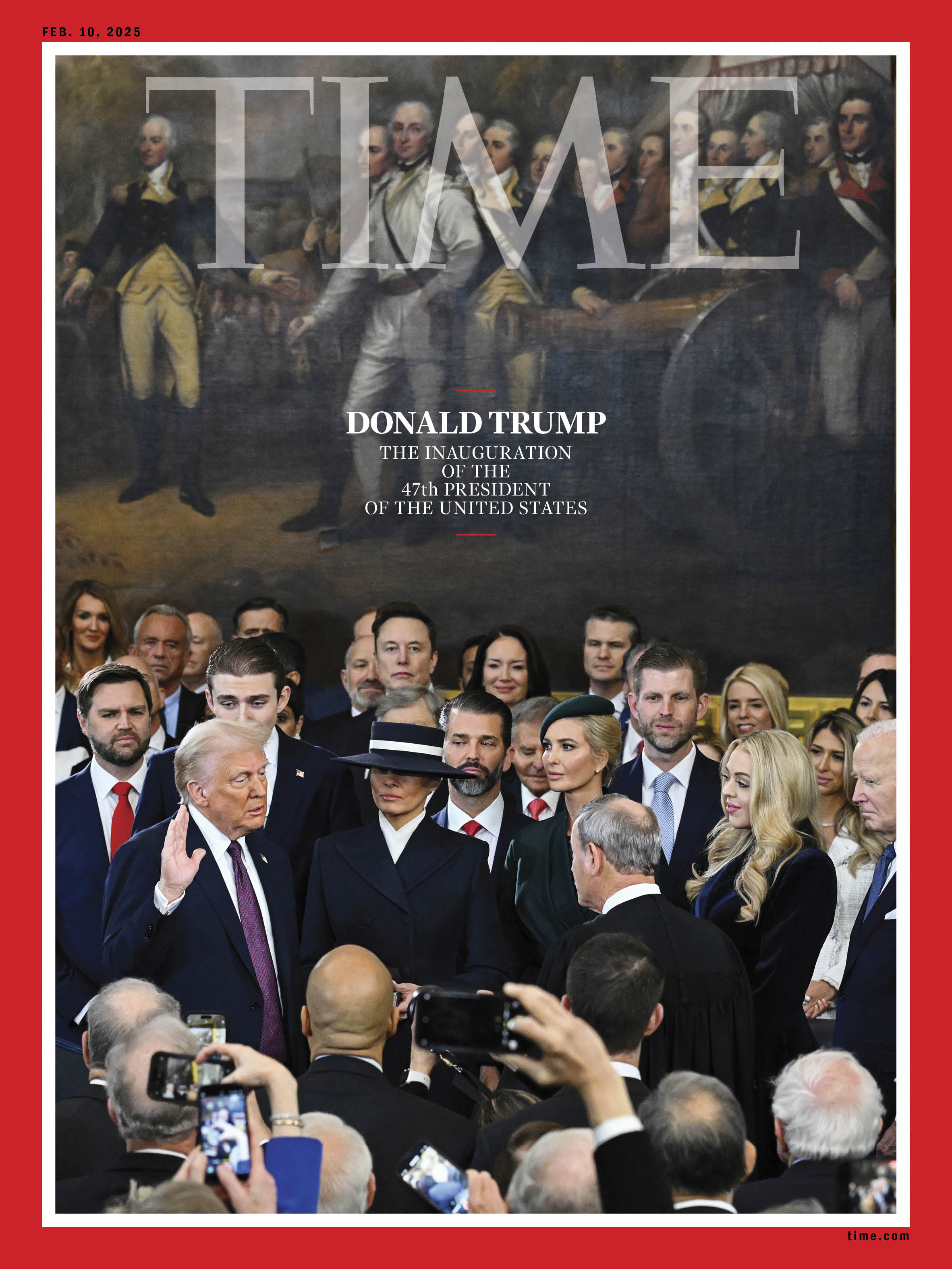 President Trump Inauguration 47th President Time Magazine 2025 Cover President Trump Inauguration 47th President Time Magazine 2025 Cover