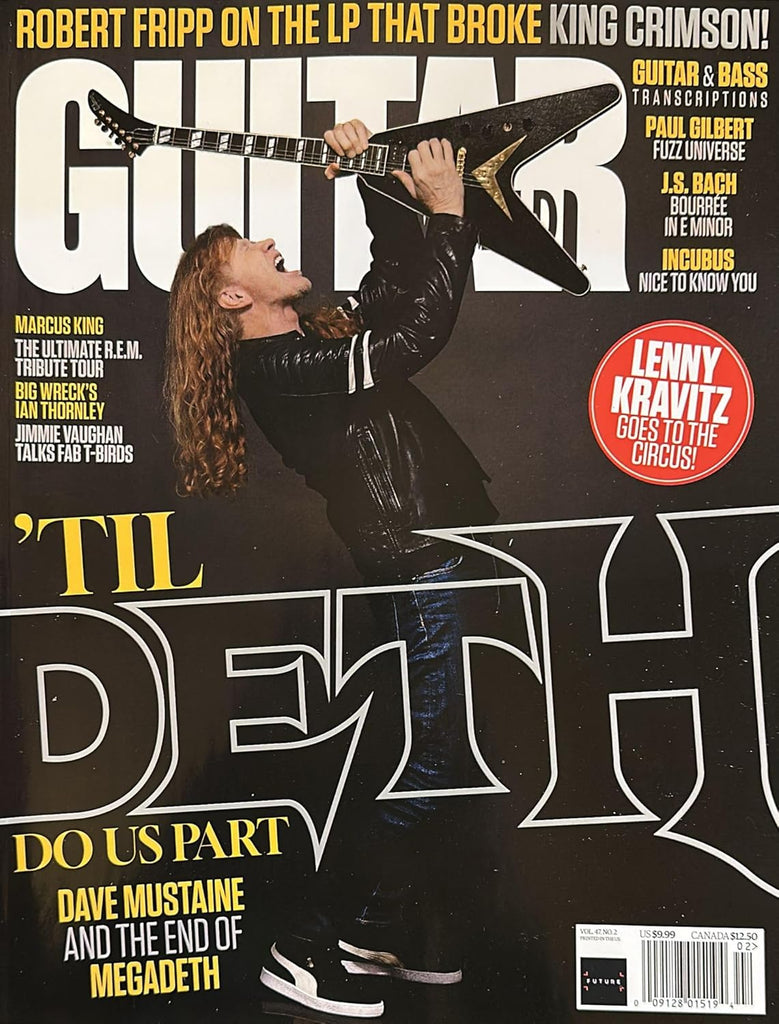 Guitar World Magazine Vol47 NO2 - MEGADETH - February 2026, King Crimson, Jonas Brothers Kevin Jonas
