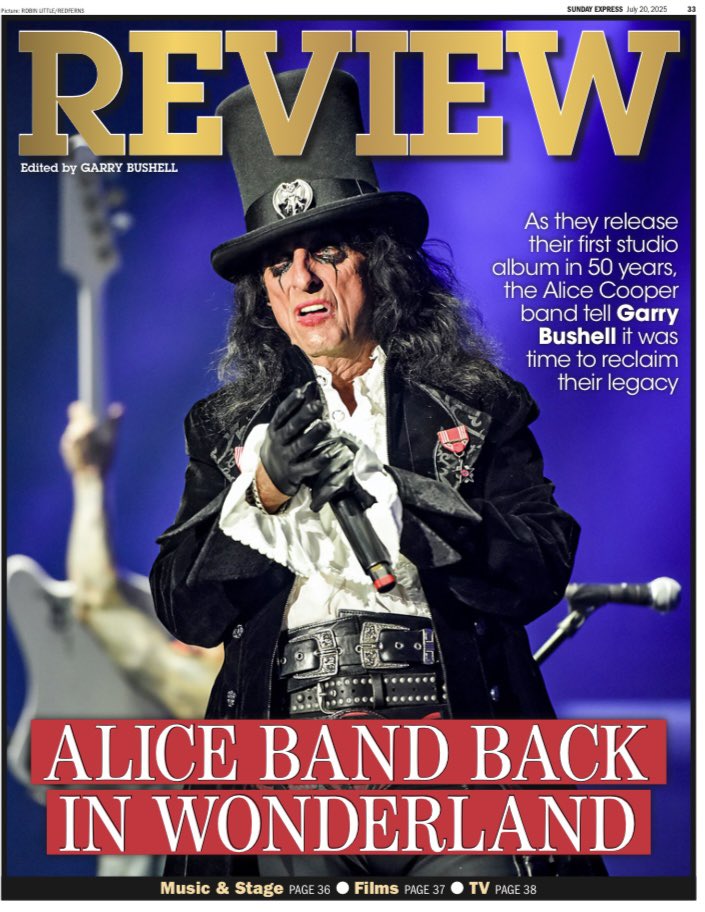 SUNDAY EXPRESS REVIEW 20-07-2025 - Alice Cooper