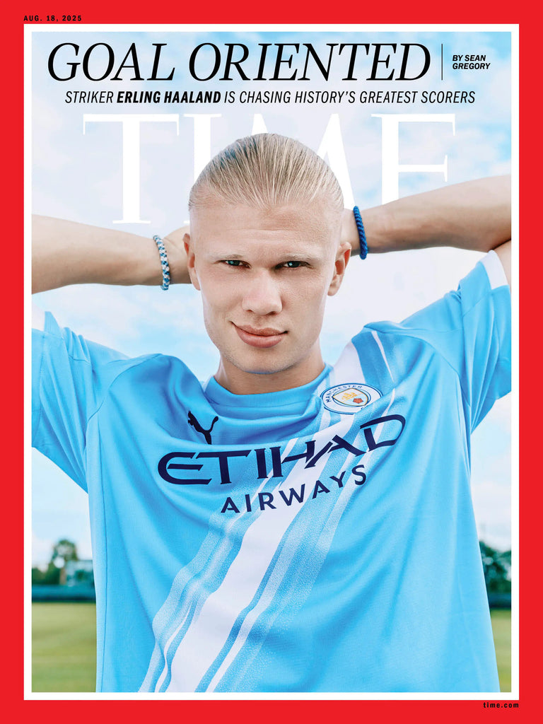 Time magazine 18th August 2025 Erling Haaland Manchester City