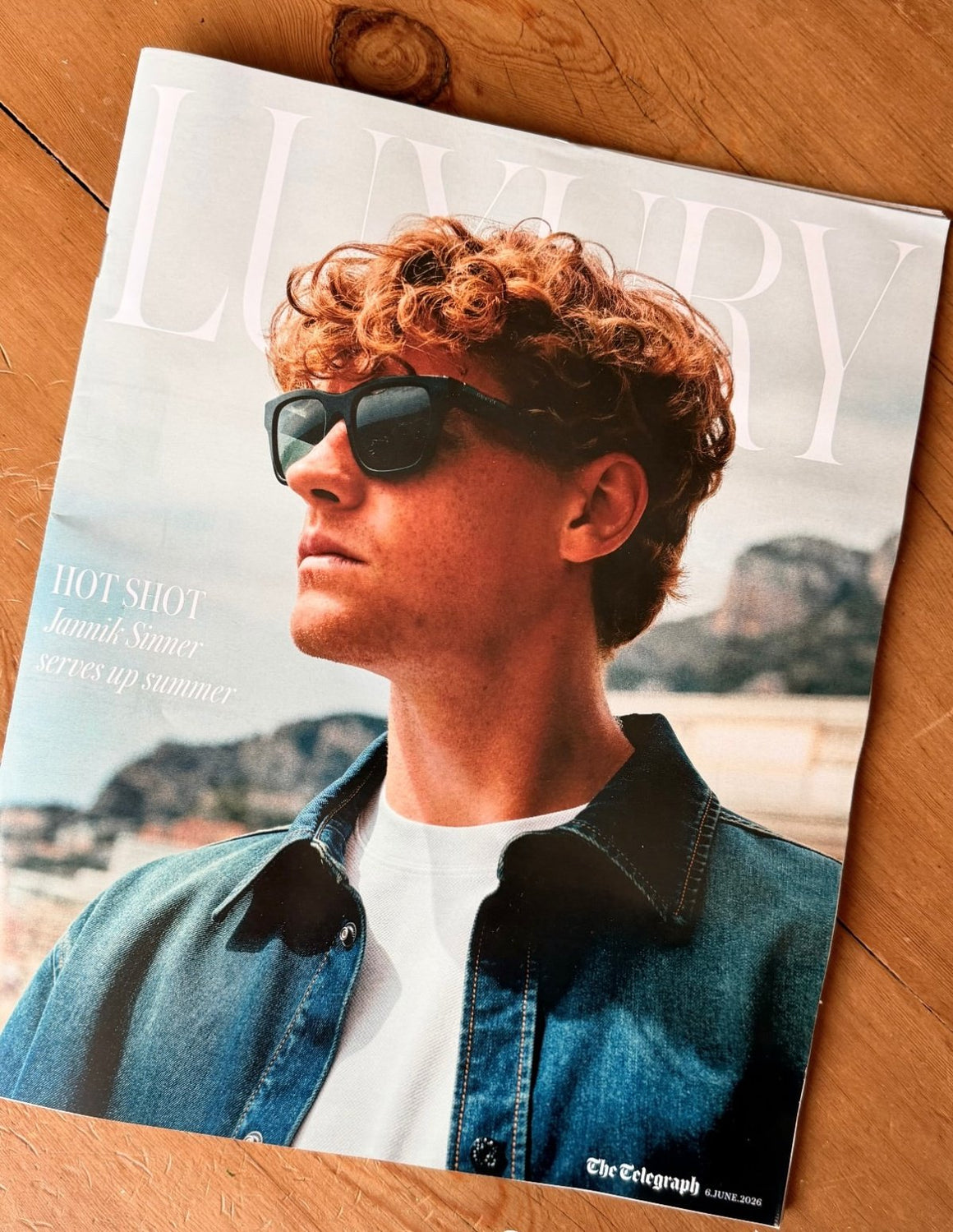 TELEGRAPH LUXURY MAGAZINE 6th June 2026 Jannik Sinner