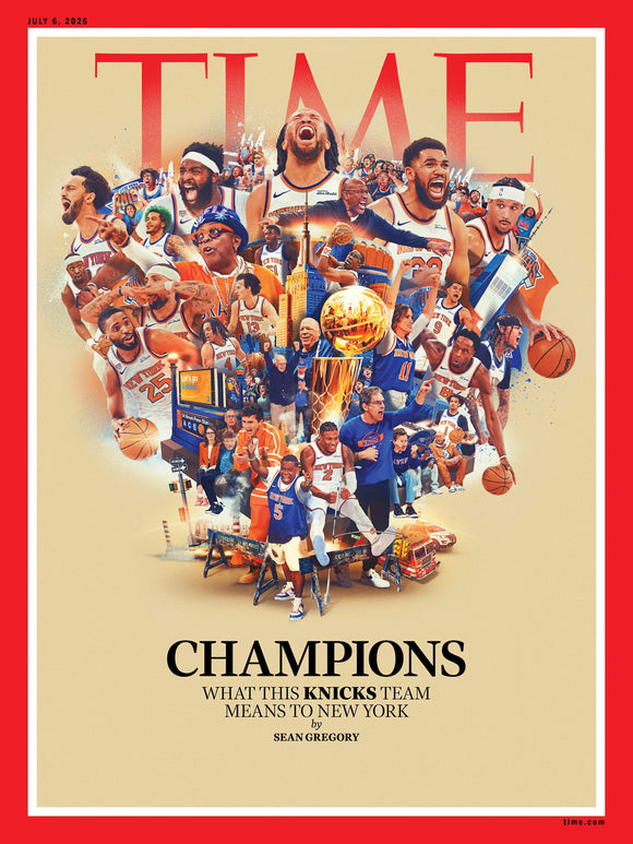 TIME MAGAZINE - JULY 2026 - NY KNICKS 2026 NBA CHAMPIONS - PRE SALE