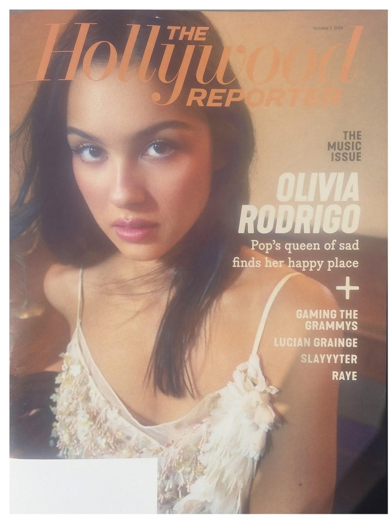 The Hollywood Reporter October 7 2026 Olivia Rodrigo Cover 2 (white label on cover)
