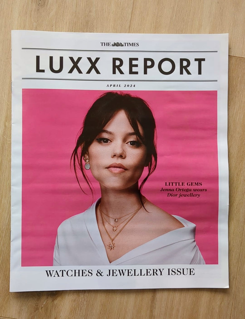 TIMES LUXX SUPPLEMENT APRIL 2024 JENNA ORTEGA WEARS DIOR JEWELLERY & WATCHES