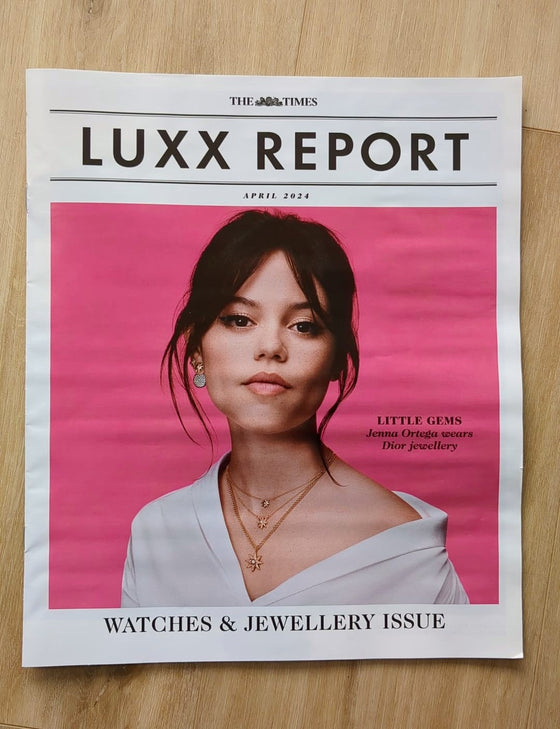 TIMES LUXX SUPPLEMENT APRIL 2024 JENNA ORTEGA WEARS DIOR JEWELLERY & WATCHES