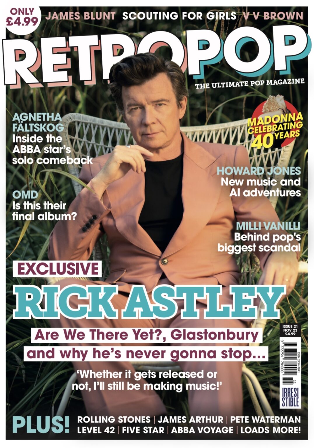 RETRO POP Magazine November 2023 RICK ASTLEY OMD Howard Jones