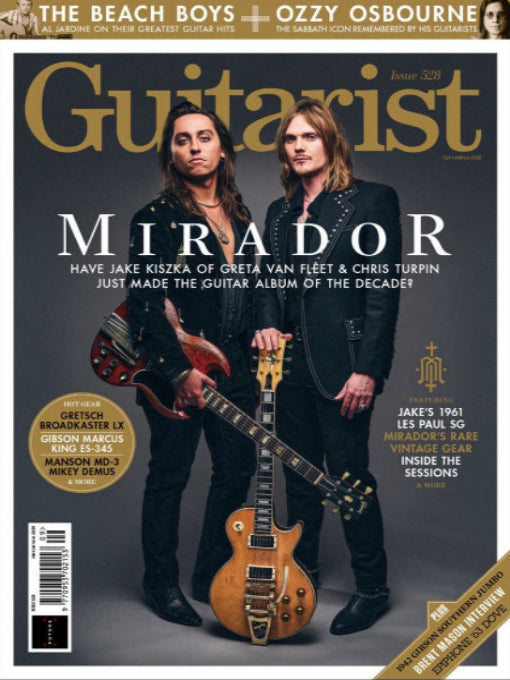 Guitarist magazine cover featuring Jake Kiszka and Chris Turpin 2025