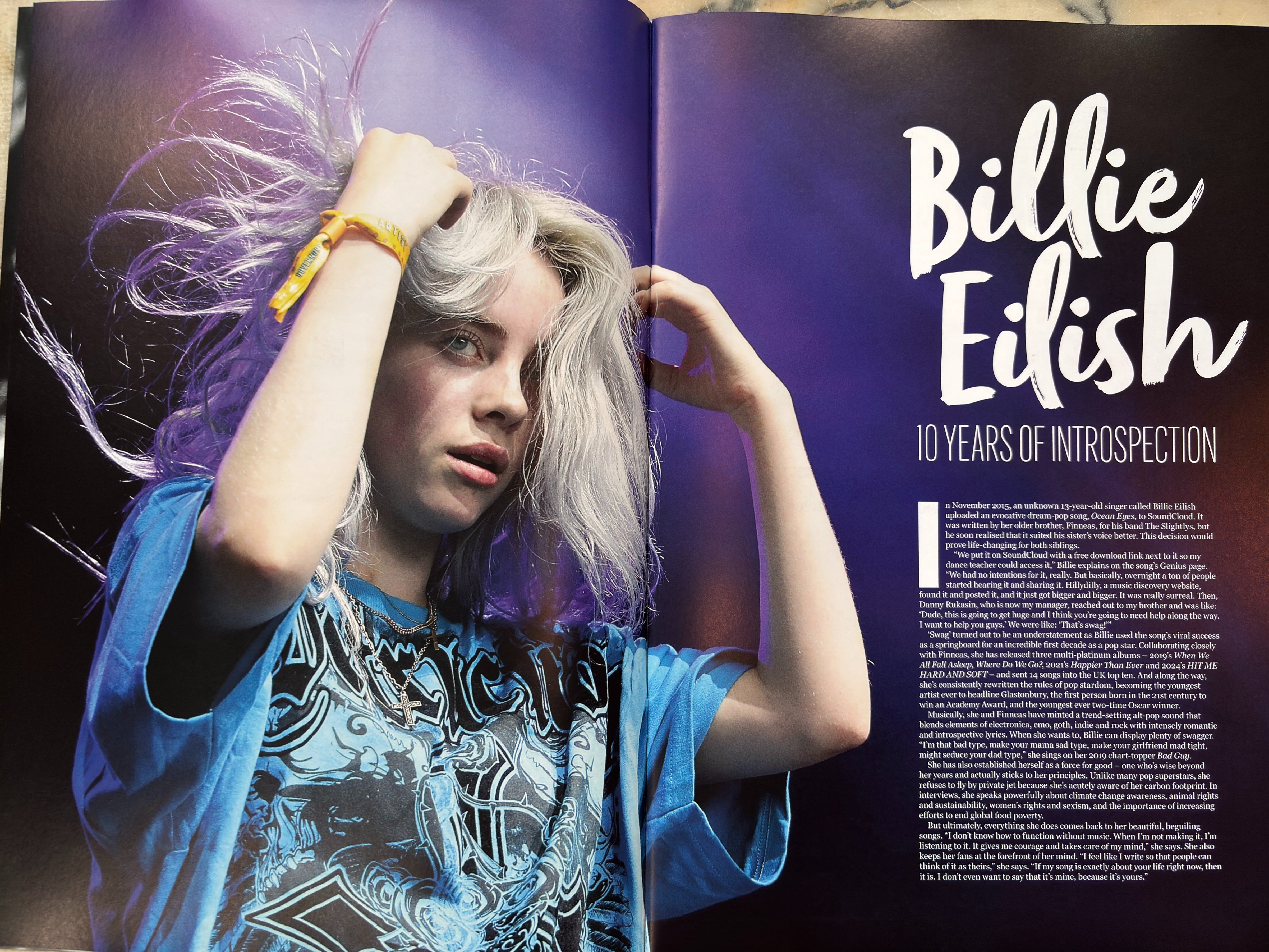Billie Eilish In Focus Bookazine - 10 Years of Introspection