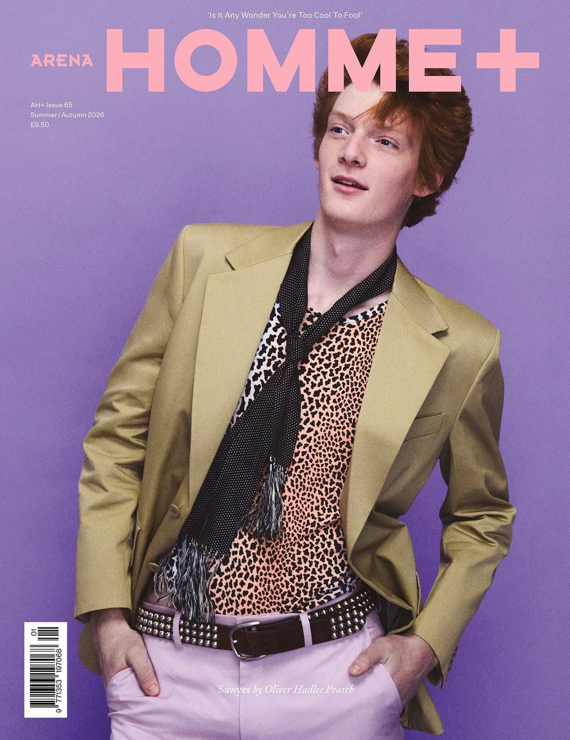 ARENA HOMME+ #65 2026 - Sawyer by Oliver Hadlee Pearch