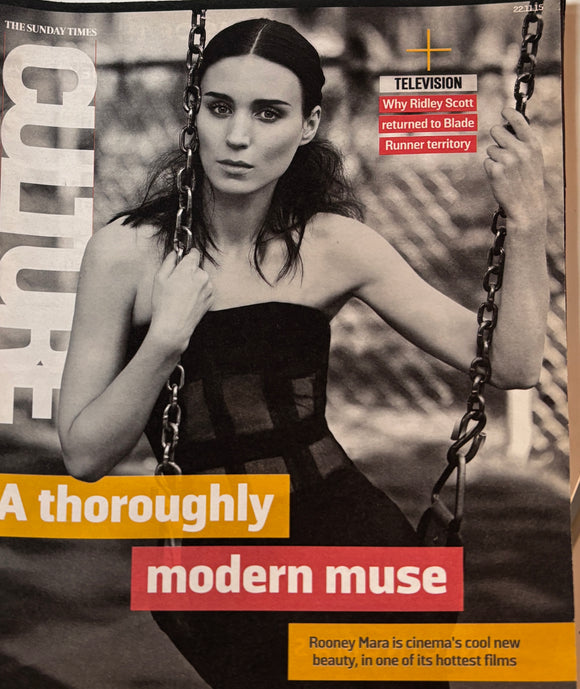 CULTURE MAGAZINE November 22 2015 ROONEY MARA