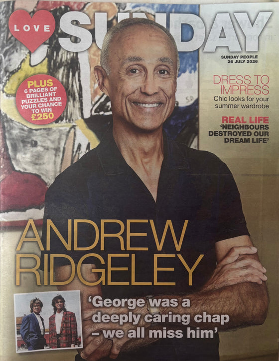 Love Sunday 26 July 2026 - Andrew Ridgeley - George Michael