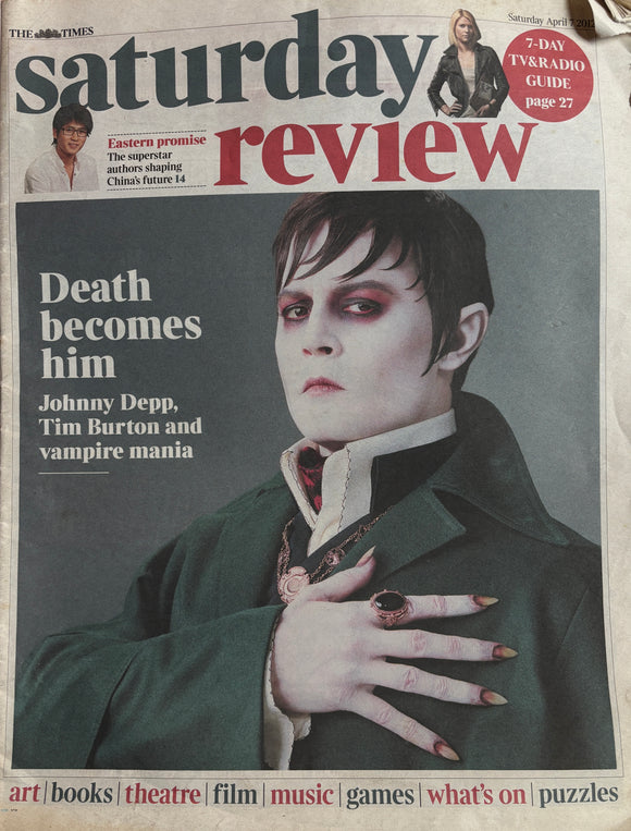 Times Saturday Review 7-April 2012 Johnny Depp