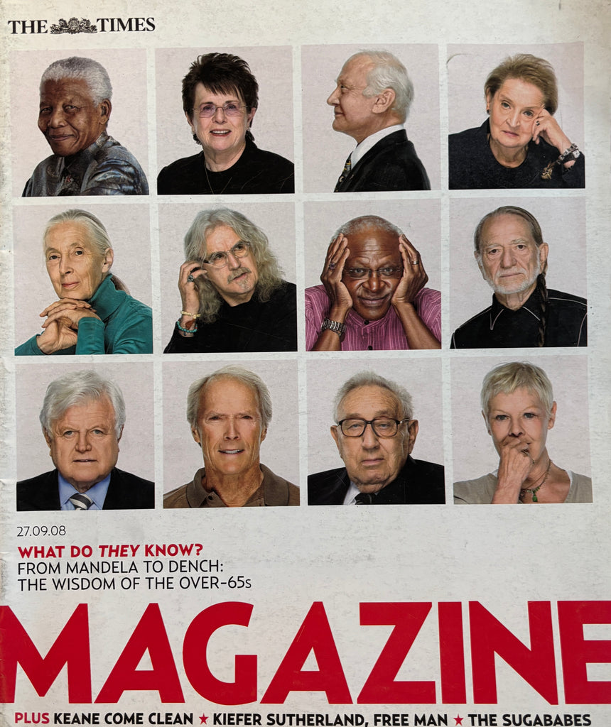 TIMES Magazine 27 September 2008, Judi Dench, Clint Eastwood Kiefer Sutherland