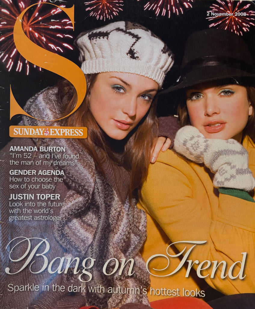 Sunday Express S Magazine - 2 November 2008, Amanda Burton, Twiggy, Geri Halliwell