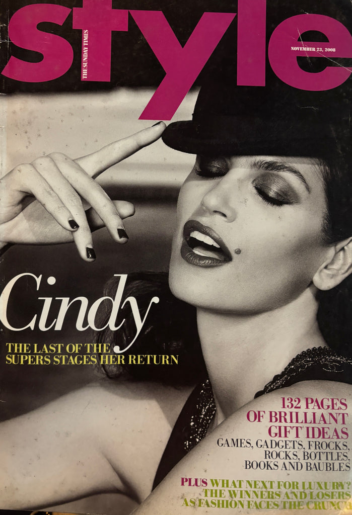 STYLE Magazine UK - 23 November 2008, Cindy Crawford