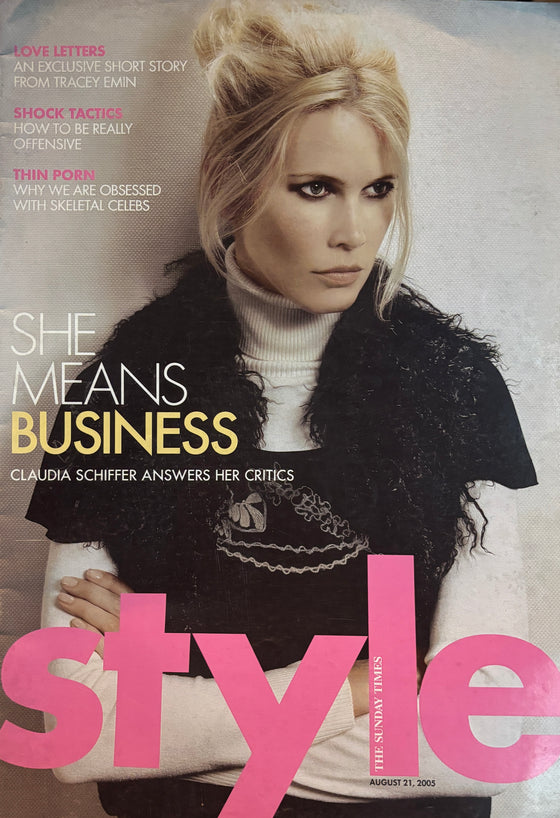 STYLE Magazine UK - 21 August 2005, Claudia Schiffer