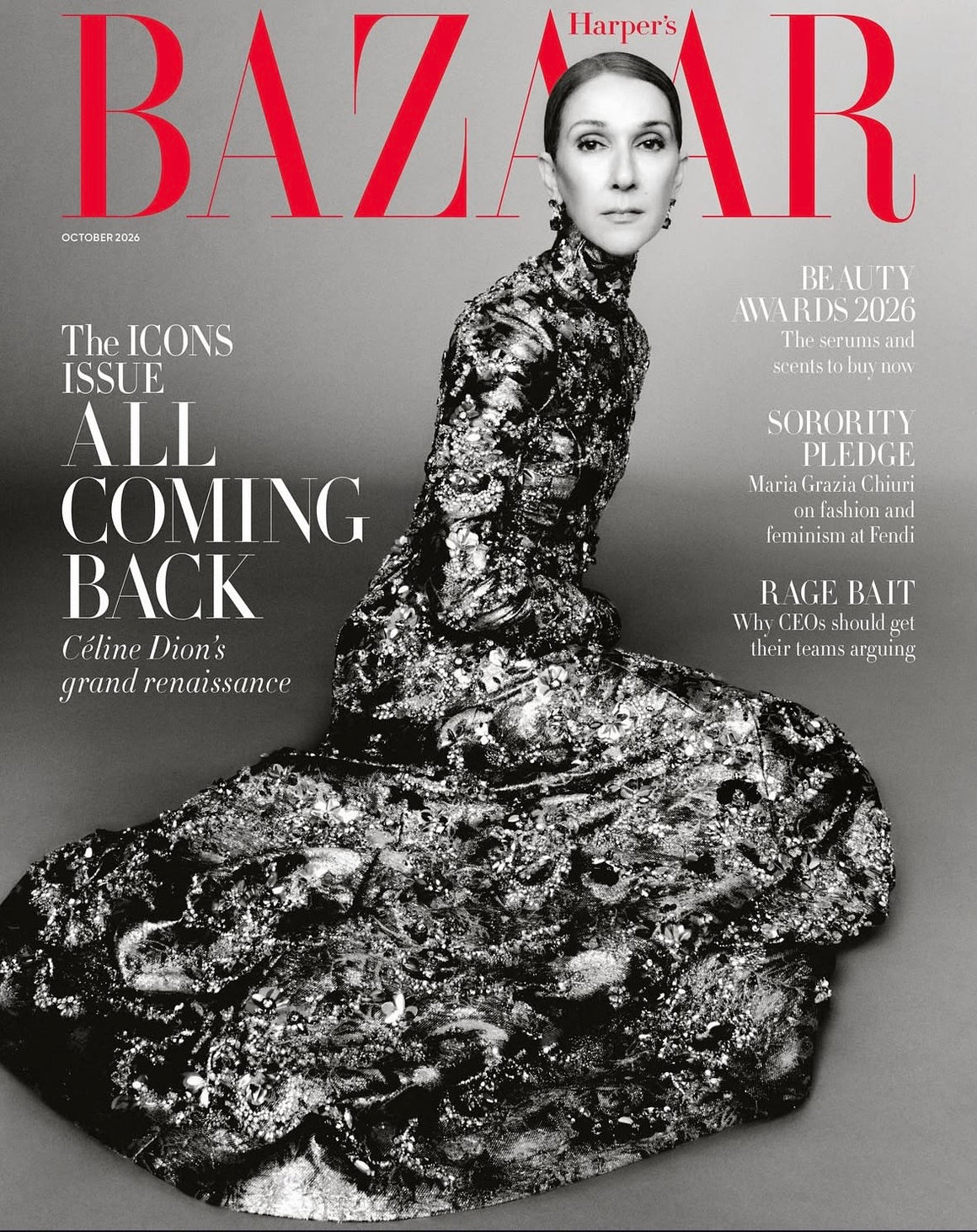 Harper's Bazaar Magazine (UK) - October 2026 - Celine Dion