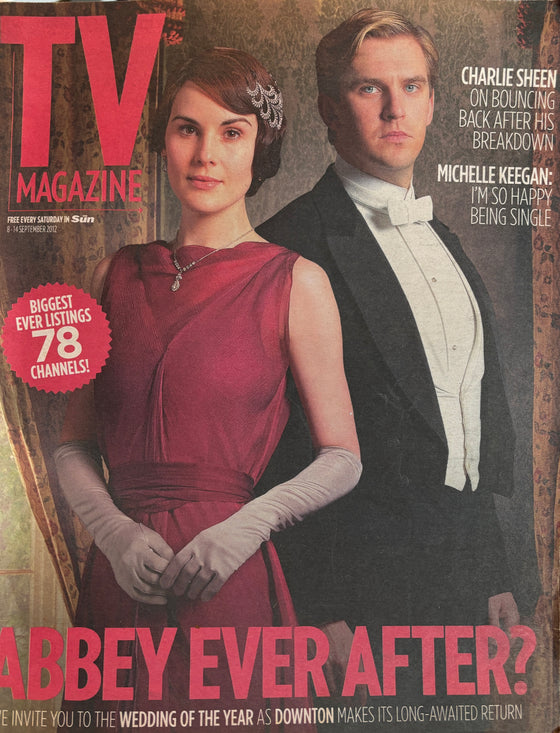 The Sun TV Magazine - September 8-14 2012, Downton Abbey, Michelle Dockery, Dan Stevens