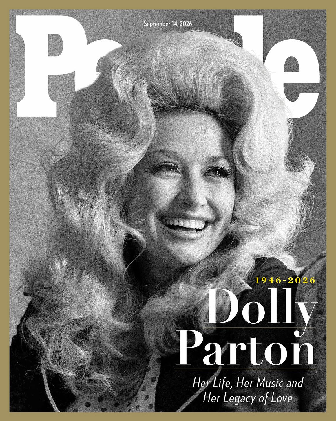 People Magazine September 14 2026 - Dolly Parton 1946-2026 - Her Life, Music & Legacy - Cover #1