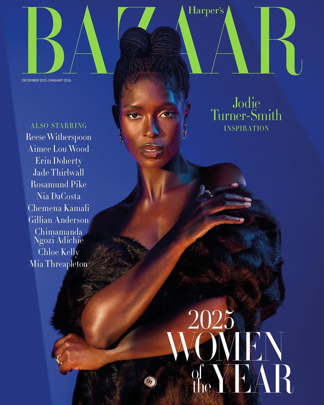 Harper’s Bazaar UK Magazine – December 2025 / January 2026 – Jodie Tur ...