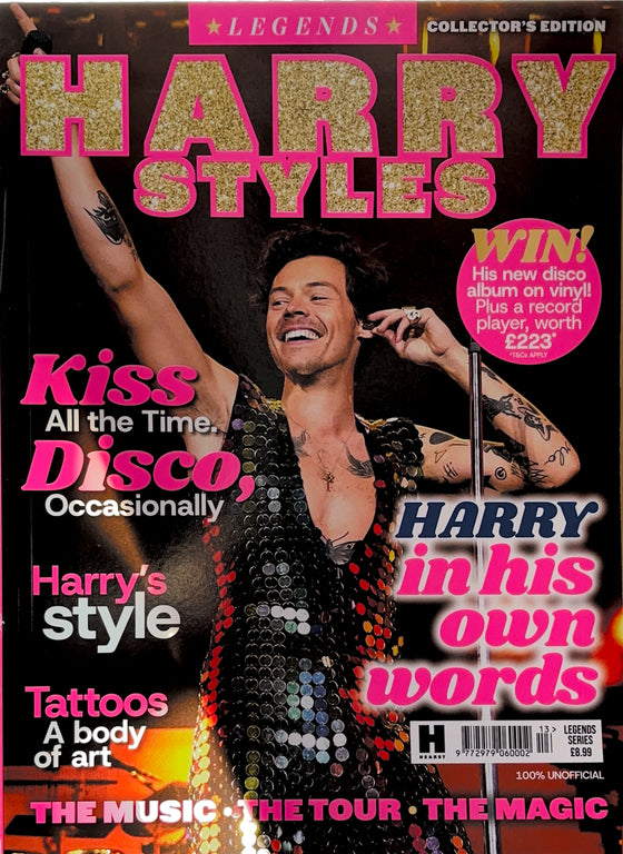 Harry Styles Living Legends Collector’s Edition Magazine Kiss All The Time Disco Occasionally