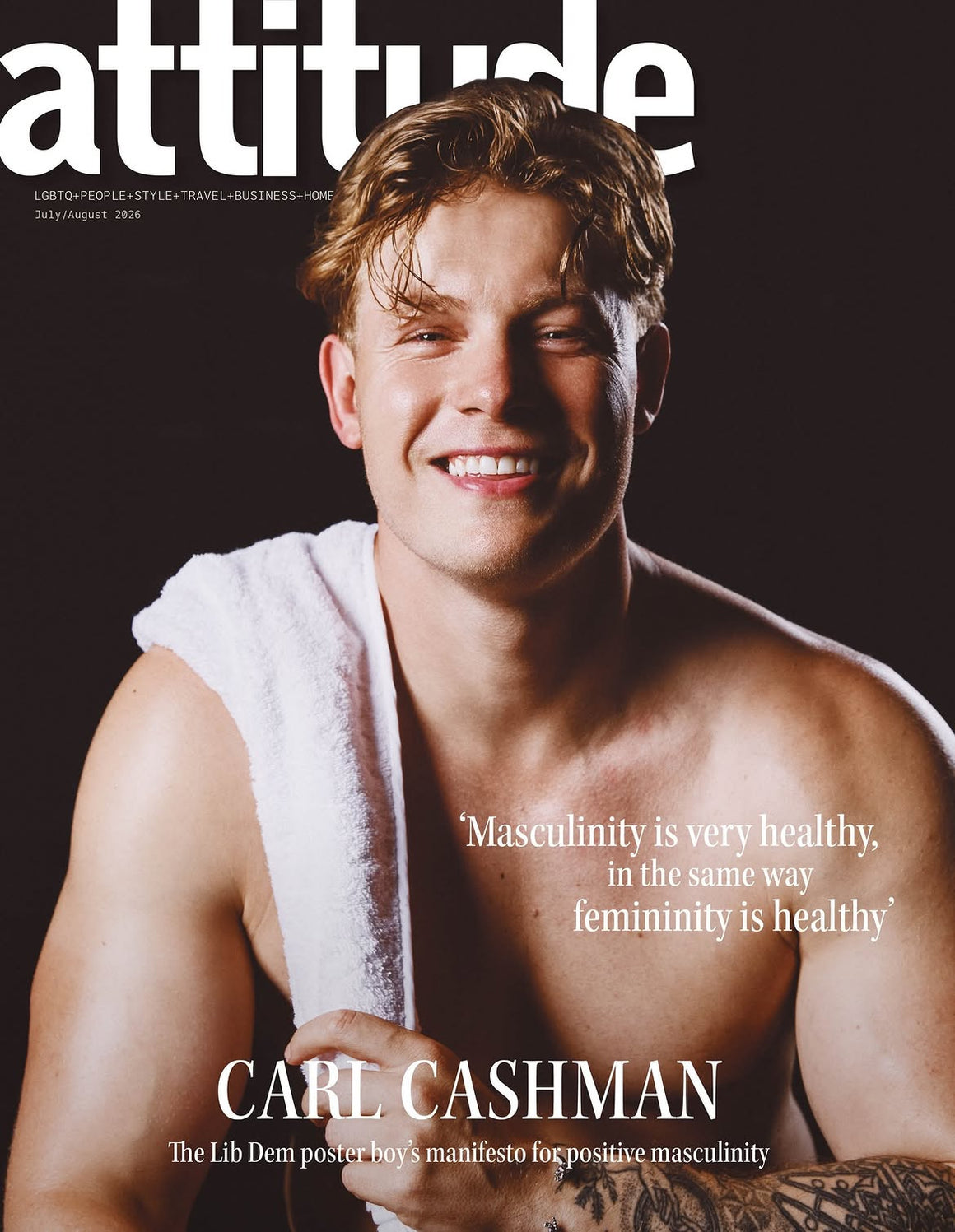 Attitude Magazine July August 2026 Carl Cashman