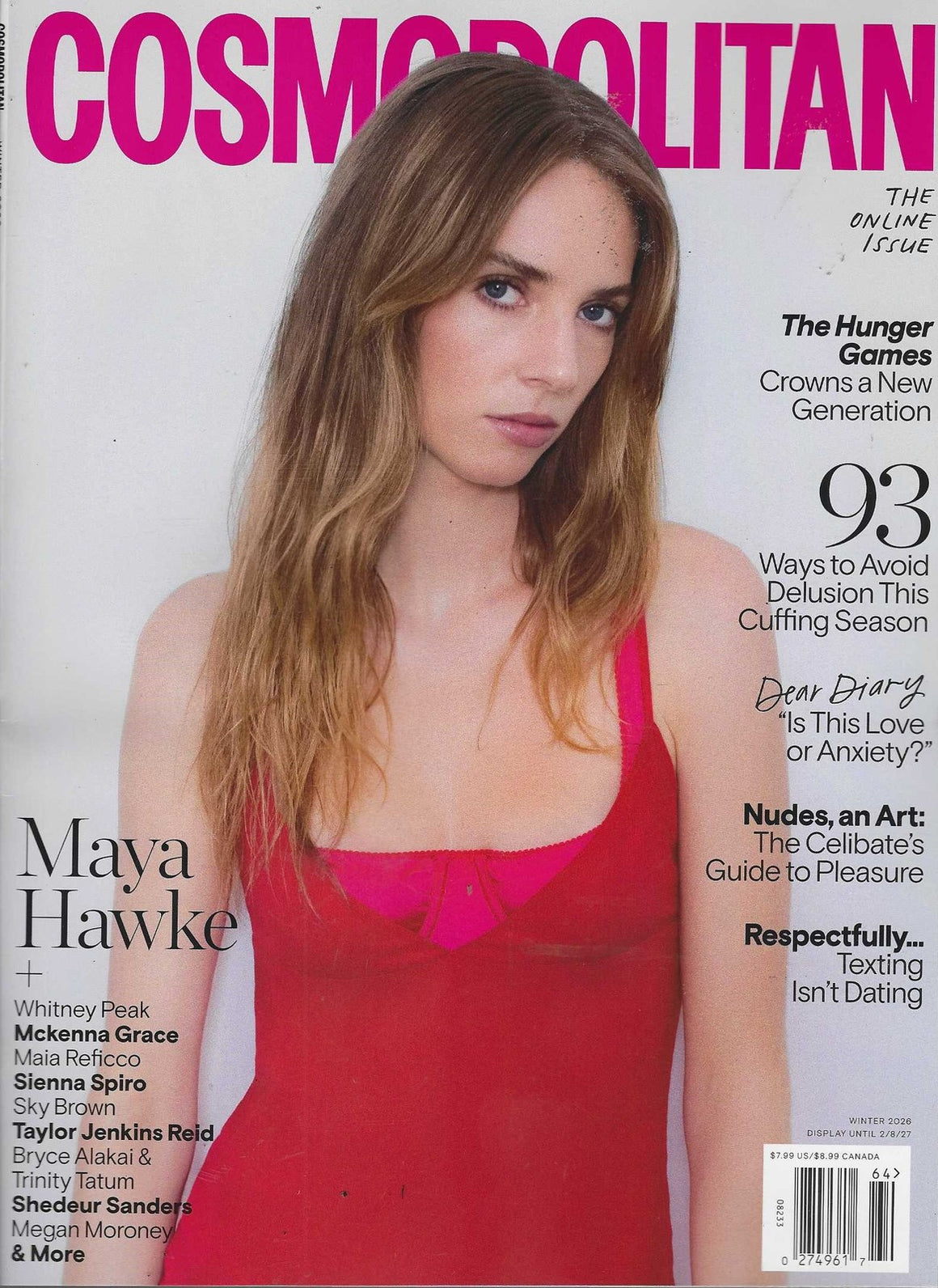 Cosmopolitan USA Winter 2026 Maya Hawke - Whitney Peak - Mckenna Grace