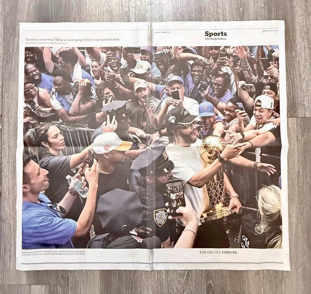 THE NEW YORK TIMES- NEW YORK KNICK PARADE SPECIAL - FRIDAY 19, 2026