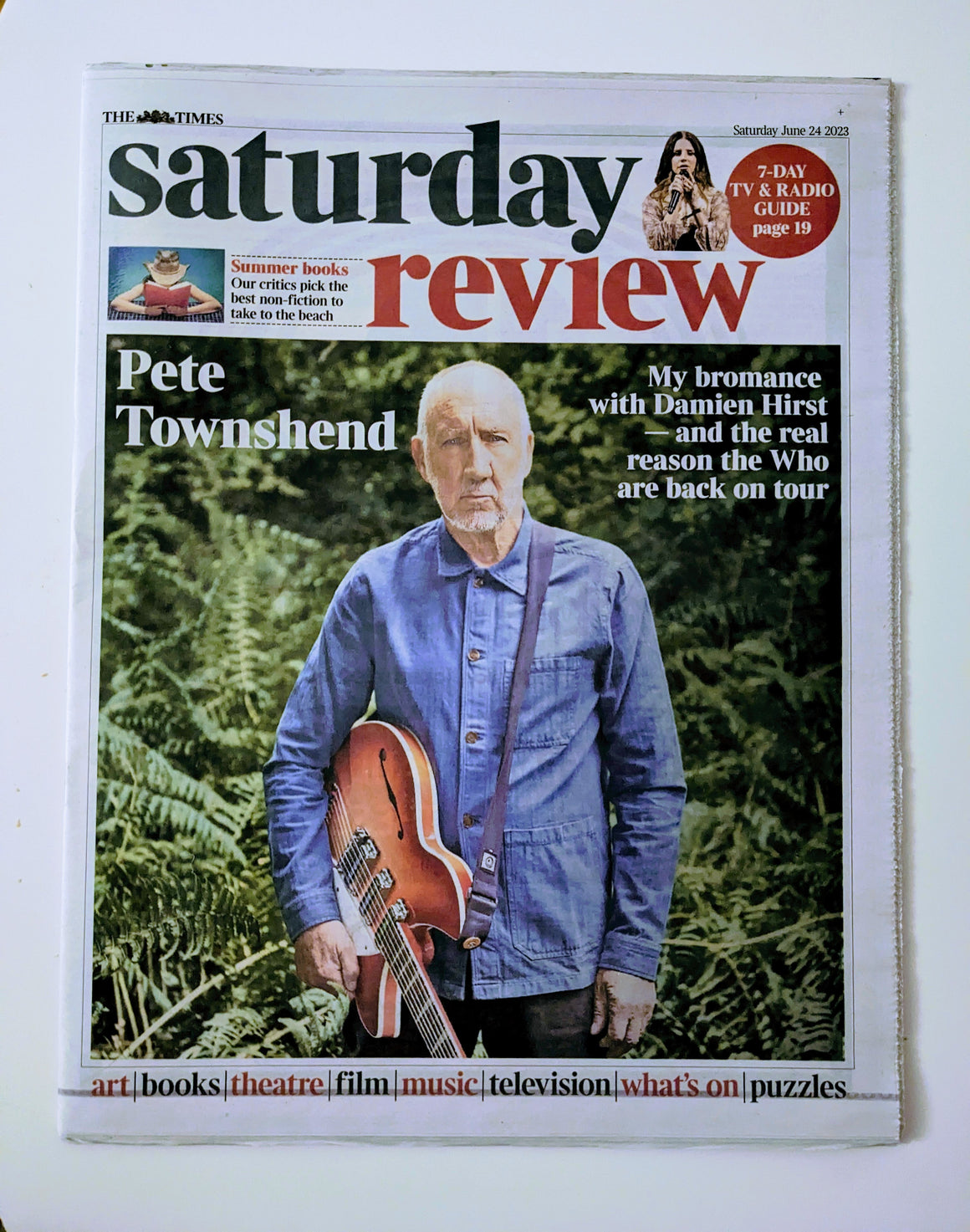 Times Saturday Review 24th June 2023 Pete Townshend interview The Who