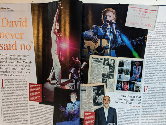 RADIO TIMES Magazine 22/07/2023 David Bowie Lost Photographs