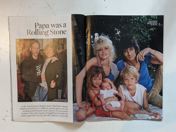 TIMES Magazine 22/07/2023 RONNIE WOOD Jamie Rolling Stones