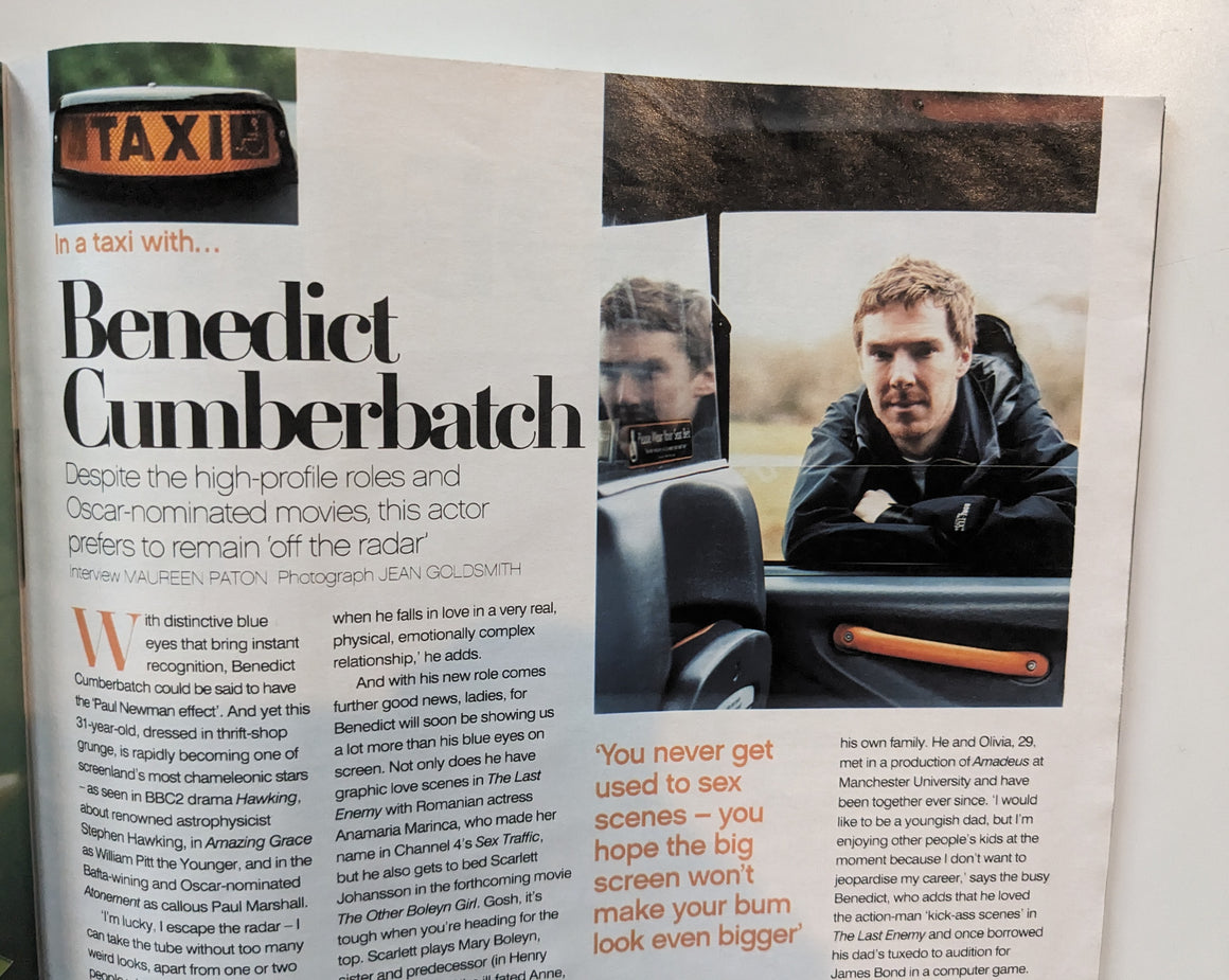 In a taxi with...Benedict Cumberbatch (You Magazine, March 2008)