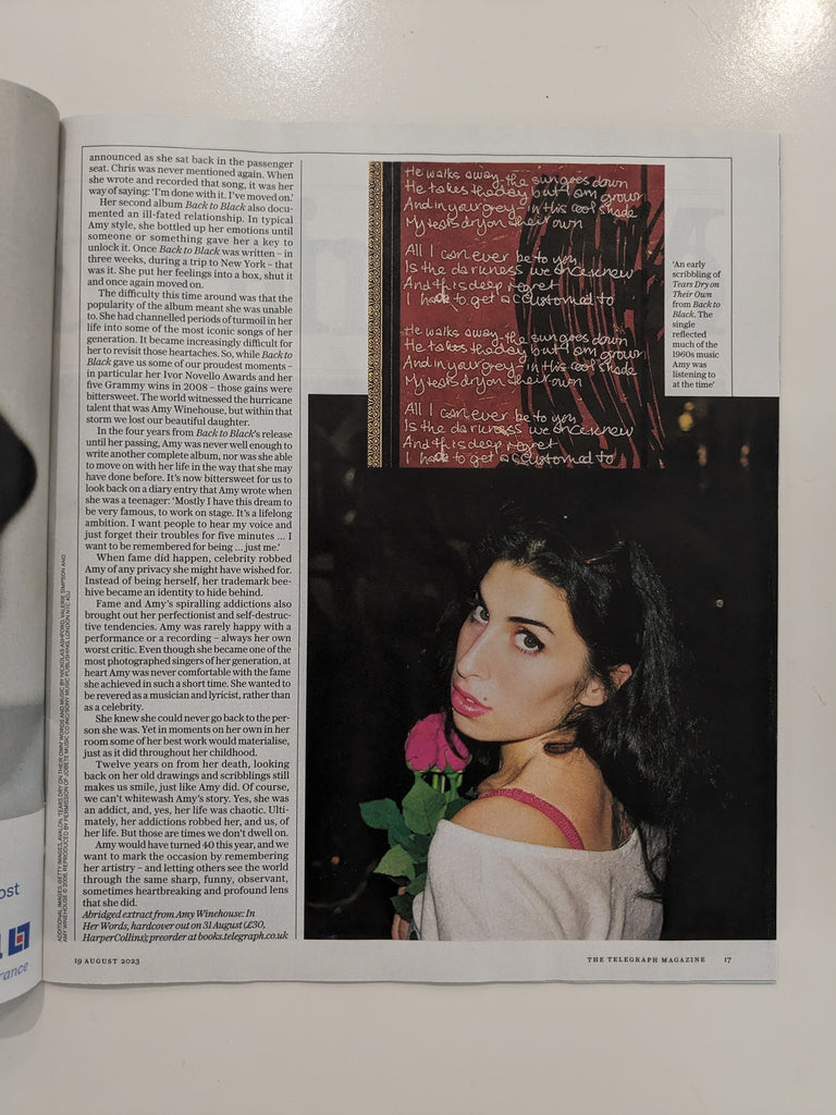 Telegraph Magazine August 19 2023 Amy Winehouse