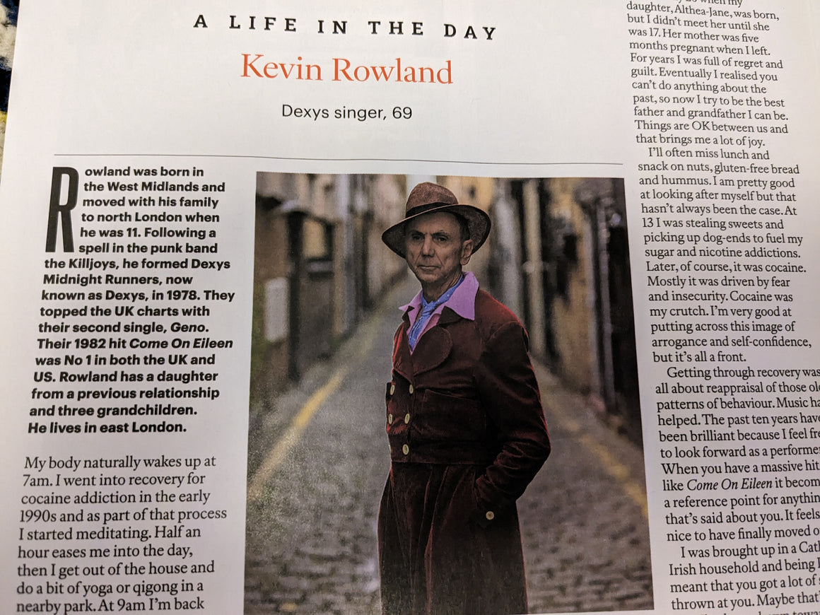 SUNDAY TIMES magazine August 2023 KEVIN ROWLAND Dexys Interview