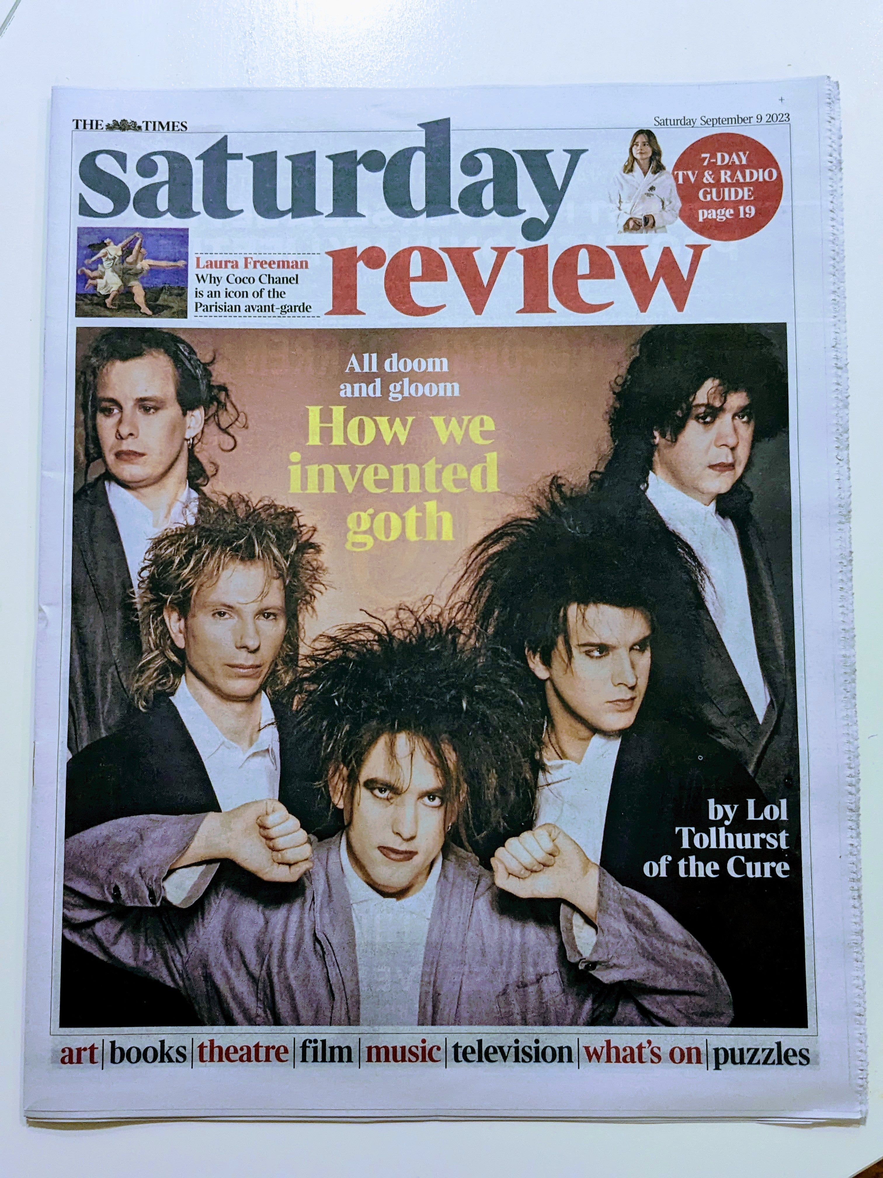 TIMES REVIEW 09/09/2023 The Cure Lol Tolhurst Interview ...