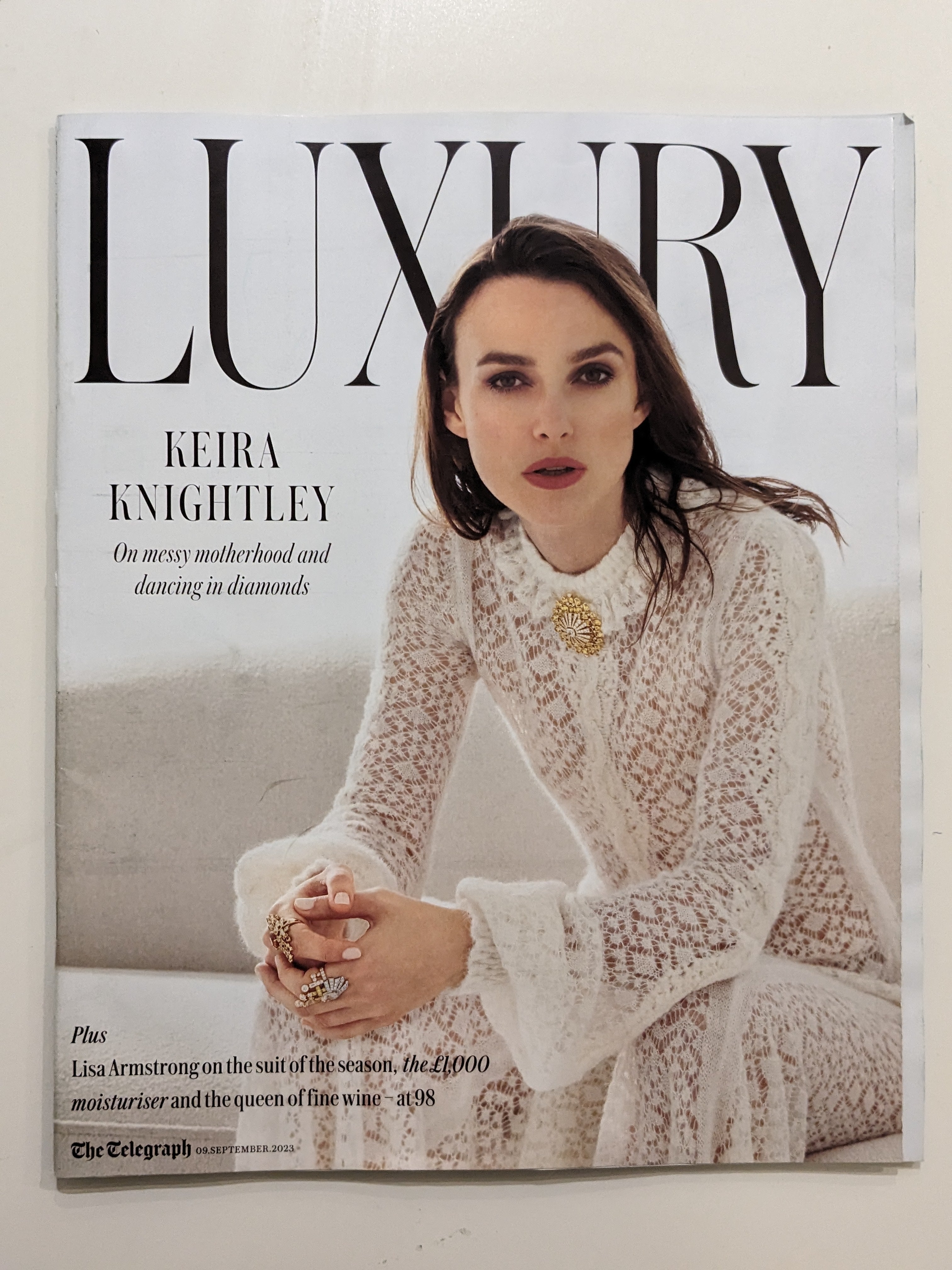 UK LUXURY MAGAZINE Sept 2023: KEIRA KNIGHTLEY COVER FEATURE Lily