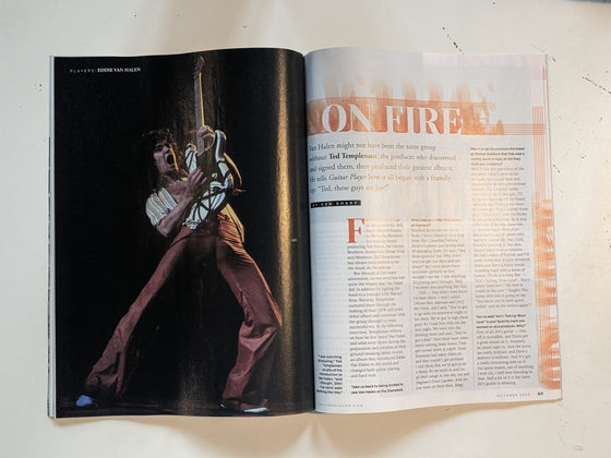 GUITAR PLAYER Magazine Oct 2023 Ted Templeman on Eddie Van Halen